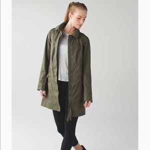 Lululemon Rain On Jacket Coat - Fatigue Green 8